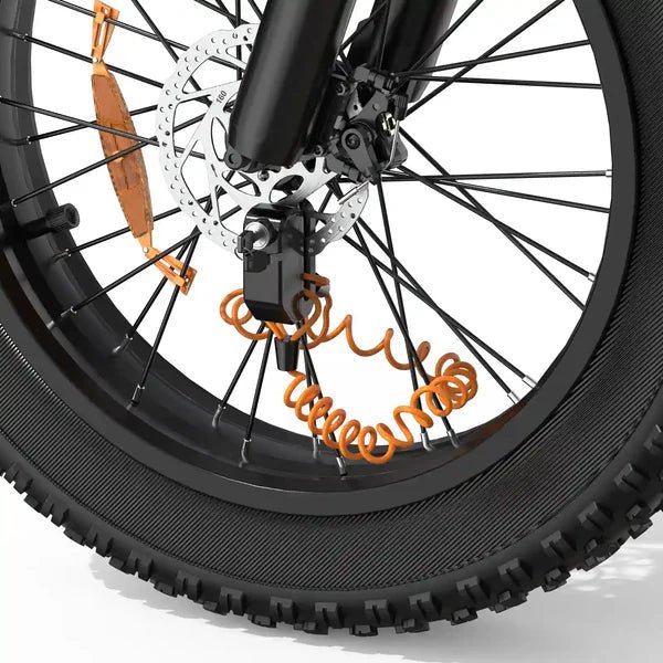 Helokeep E-Bike Disc Brake Lock with Alarm & Reminder Cable