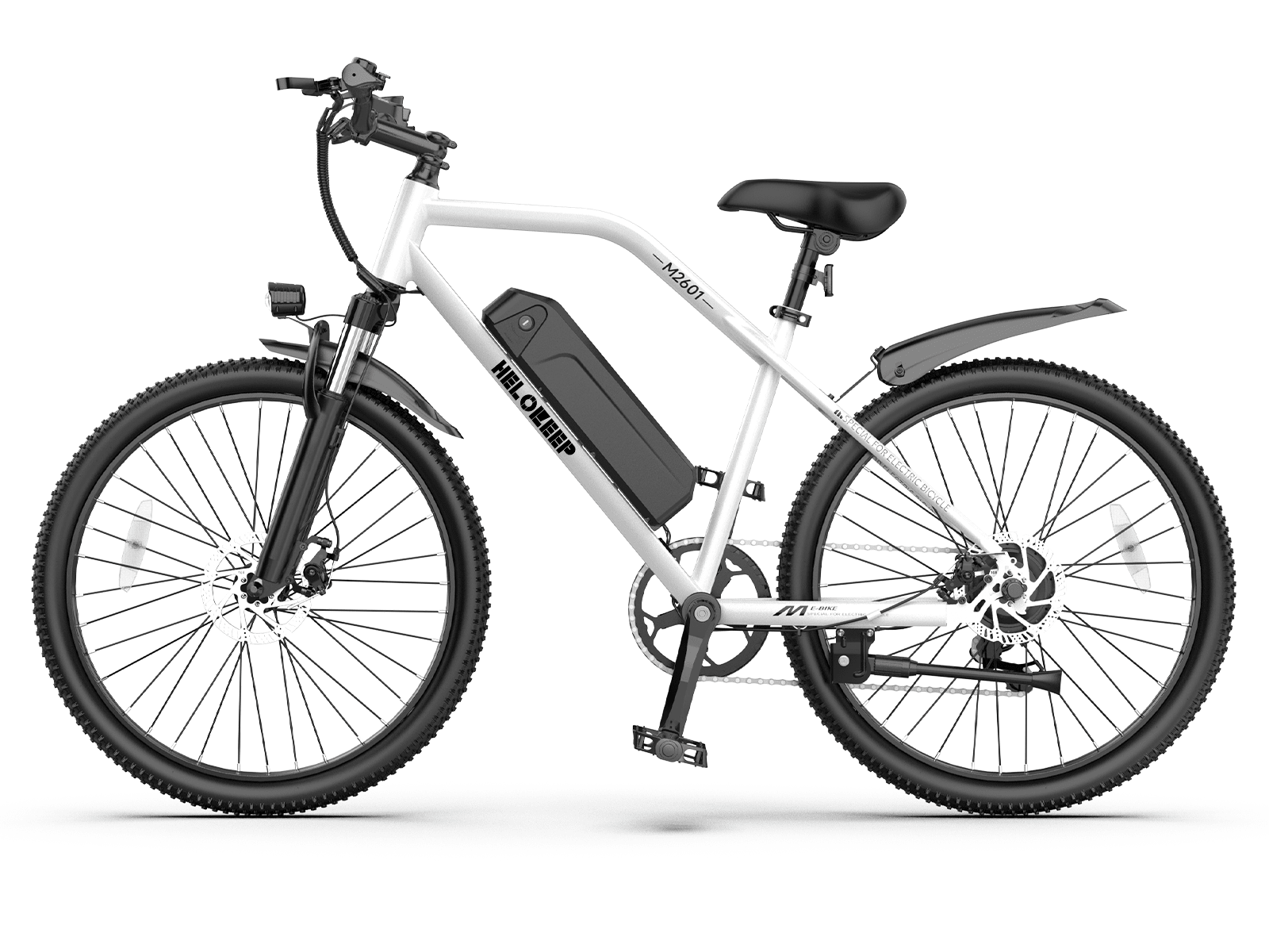 -Helokeep M2601 Electric Commuter Bike - white- Helokeep