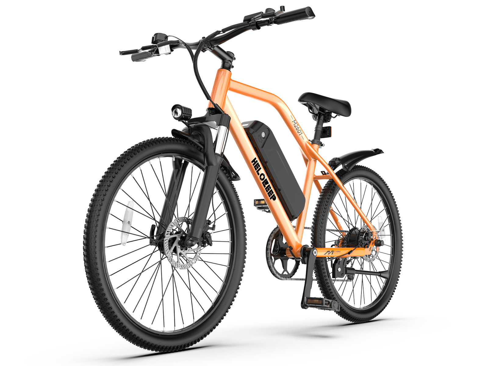 -Helokeep M2601 Electric Commuter Bike -Orange - Helokeep