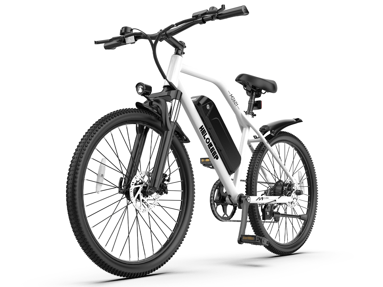 -Helokeep M2601 Electric Commuter Bike - white - Helokeep