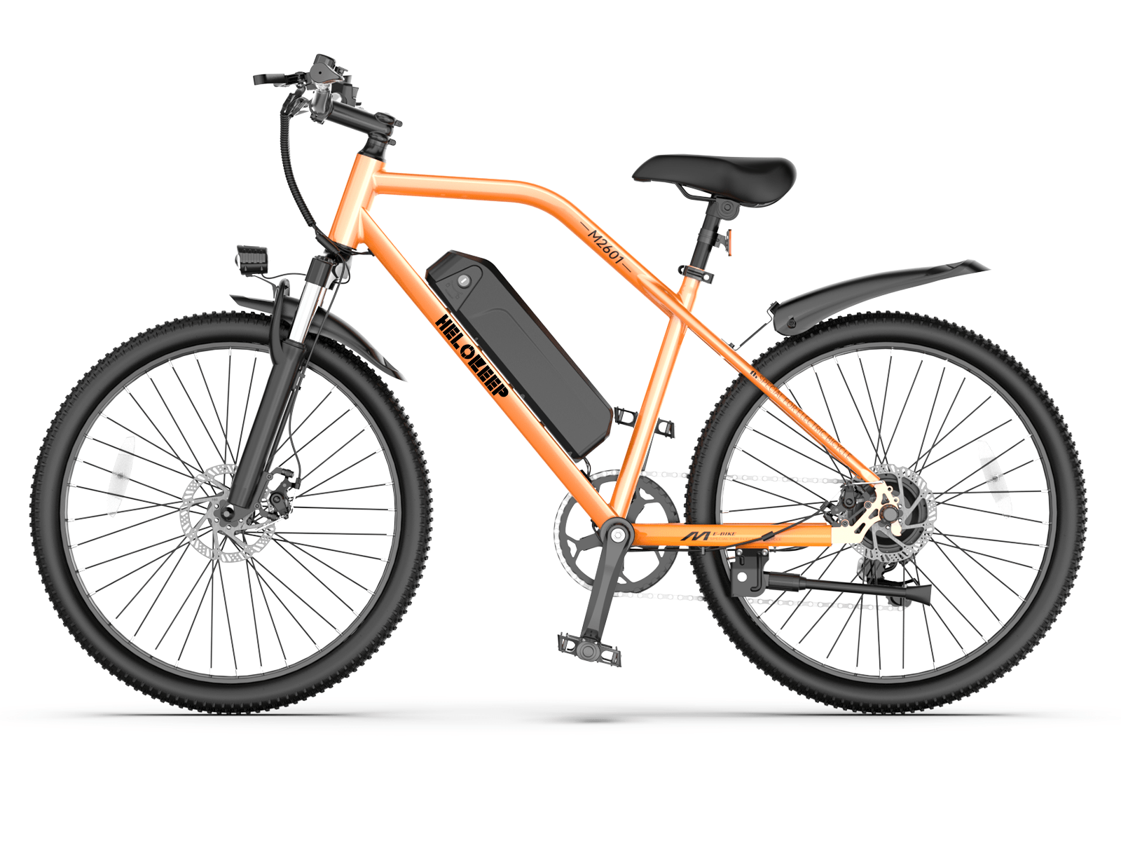 -Helokeep M2601 Electric Commuter Bike -Orange - Helokeep